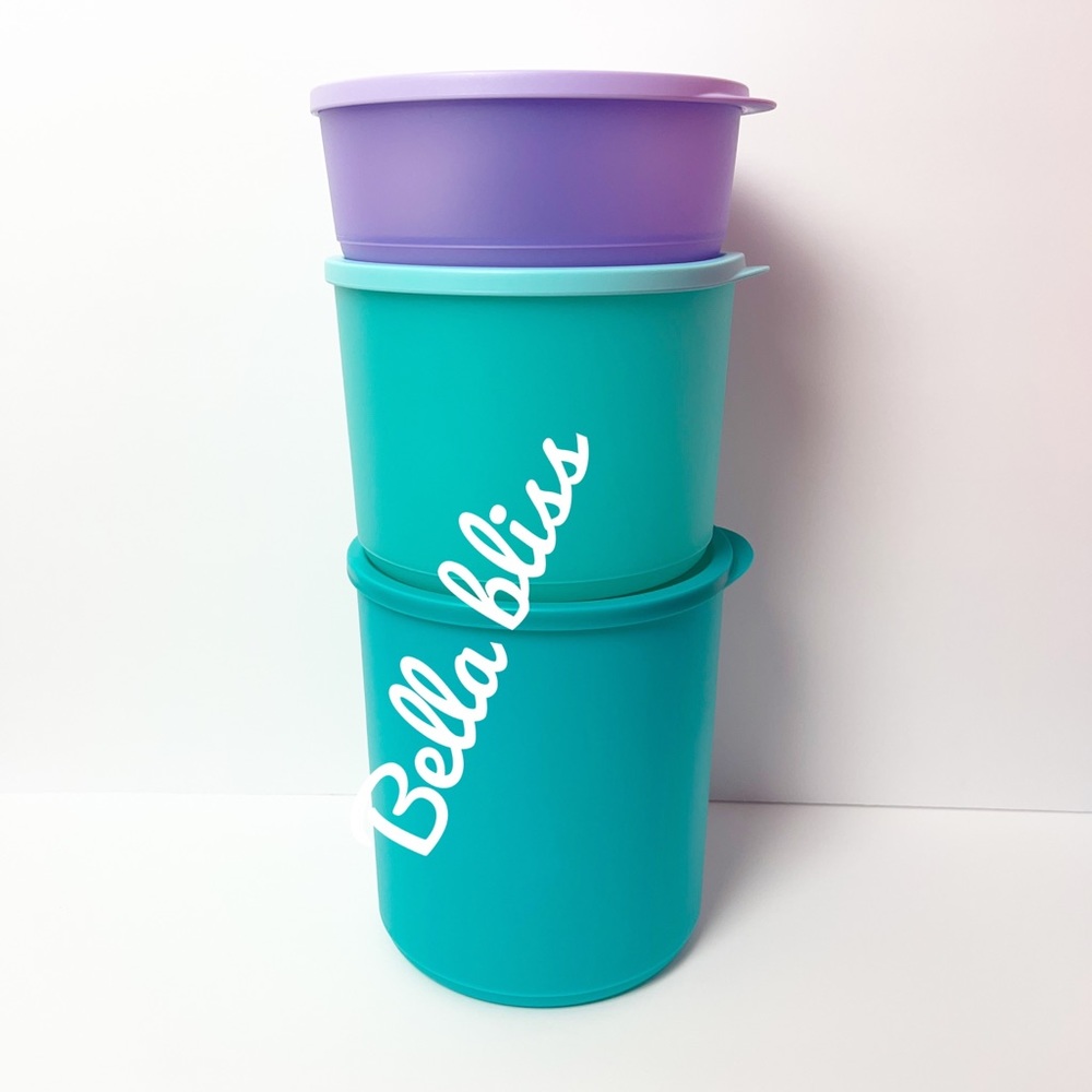New ! Tupperware basic bright canisters - Picture 3 of 3